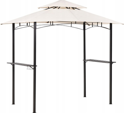 Pavijon kopshti Beliani Naro, metal, 240x148cm, bezhë