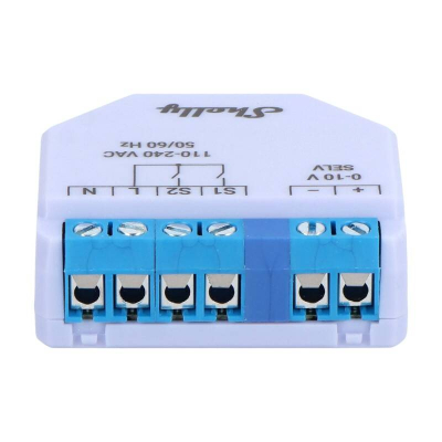 Modul dimmer Shelly Plus 0-10V, Wi-Fi, kontroll ndriçimi nga distanca, i bardhë