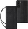 Këllëf telefoni Hurtel Magnet Strap për Samsung Galaxy S22 Ultra, lëkurë eko, tip portofol, i zi