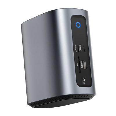 Docking station BlitzWolf BW-TH15, 17 në 1, 4K, gri metalik