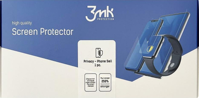Fletë mbrojtëse për ekran 3MK Sell Privacy Phone All Safe, 5 copë, efekt privatësie, transparente