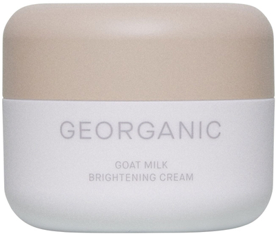 Krem fytyre Georganic Goat Milk Brightening, 45ml, qumësht dhie, paketim i bardhë