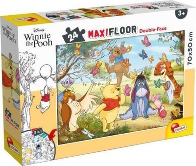 Puzzle e dyanshme Maxi Floor: Winnie the Pooh, 24 pjesë