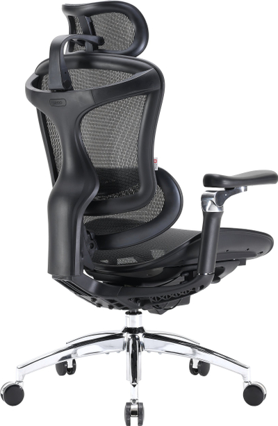 Karrige zyre SIHOO DORO C300 Pro, rrjetë ergonomike, mbështetëse koke, e zezë