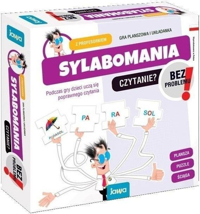 Loja edukative tavoline Jawa Sylabomania with Professor JAWA, puzzle me rrokje, 6 10 vjeç, shumëngjyrëshe