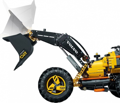 Сет LEGO Technic Volvo натоварувач на тркала Zeux 42081, градежен модел 2 во 1, со дрон