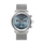 Orë dore për burra Zeppelin Z8886M3 LZ14 Marine Chronograph, 42mm, quartz, çelik inox, ice blue