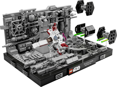 Set LEGO Star Wars Death Star Trench Run Diorama 75329, 665 pjesë, për të rritur, shumëngjyrësh