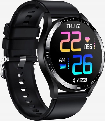 Orë e zgjuar Denver SWC-372, ekran 1.3" IPS me prekje, Bluetooth, e zezë
