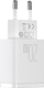 Karikues muri Baseus Compact Charger, 1x USB A, 1x USB C, 3A, i bardhë