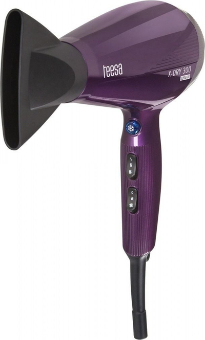 Фен за коса Teesa X-DRY 300, 2200W, јонизација, црн