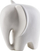 Figurinë dekorative MONDEX Mia Elephant, qeramike, 15x13x16.4 cm, e bardhë