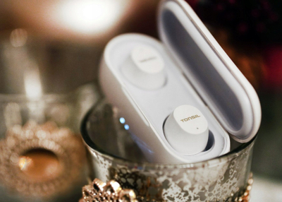 Kufje in ear Tonsil T45BT, True Wireless, Bluetooth 5.0, të bardha