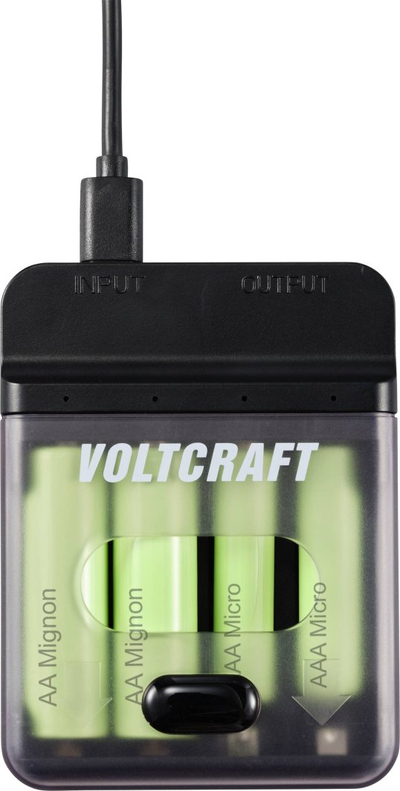 Karikues baterish Voltcraft VC-15151170, AA AAA Ni-MH, LED, i zi