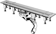 Kanalete dushi lineare Viega Advantix Vario 721671, 120cm, pa kapak