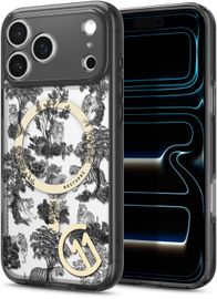 Mbrojtëse telefoni Spigen Ultra Hybrid C11 MagSafe për iPhone 17 Pro Max, dizajn Nocturne, gri