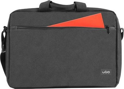Çantë laptopi UGO Asama BS100, poliester, me rrip krahu, e zezë
