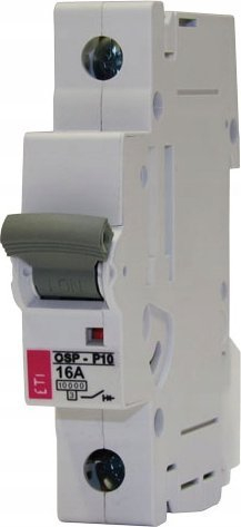 Limitues fuqie ETI OSP 10 1P, 50A, 1‑fazë, i bardhë