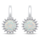 Vathë për femra Brilio Silver EA931W, argjend, opal, të kaltër/argjendtë
