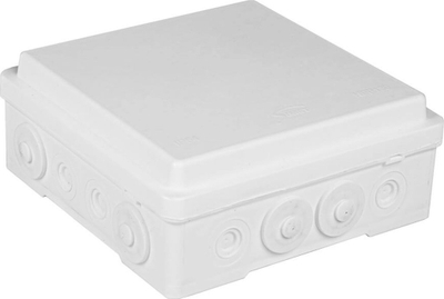 Kuti lidhëse sipërfaqësore Simet NPP130, 130x52x130mm, IP54, e bardhë