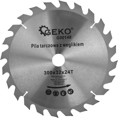 Кружно сечило Geko G00148, 300mm, 24 заби, за дрво