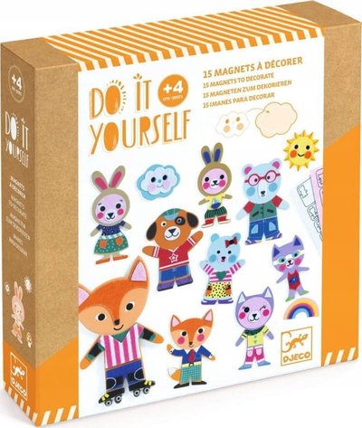 Set magnetësh kreativ Do It Yourself Funky Family, 15 copë, për dekor