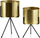 Set vazo dekorative Mondex Swen, metal, 20xh37cm 18xh30cm, ari e zi