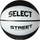 Top basketbolli Select Street, gome e qëndrueshme, për palestër dhe jashtë, bardh e zi
