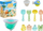 Set lodrash rëre Sand Toy Set, kovë që paloset, 11 pjesë, ngjyrë turkeze