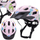 Helmet biçiklete për fëmijë Wozinsky MTB, vizor i çmontueshëm, 48-52 cm, rozë