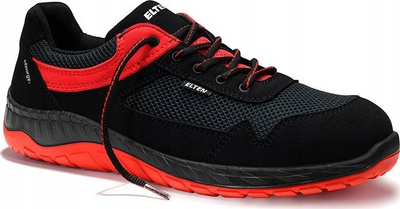 Këpucë sigurie ELTEN LONNY Red Low 729521, S1P ESD, me hundë çeliku, të zeza me të kuqe, nr 35