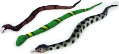Lodër squishy Hipo Pea Snake, 60 cm, gome e butë, shumëngjyrëshe