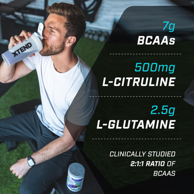 Suplement XTEND® Original BCAA Powder Blue Raspberry Ice, 444g