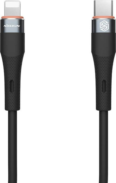 Kabllo Nillkin USB C në Lightning, 1m, për karikim të shpejtë, e zezë