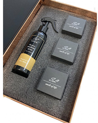 Set aroma për veturë Smell of Life One Million, Sauvage, Bottled,200 ml + 3 x 10 ml