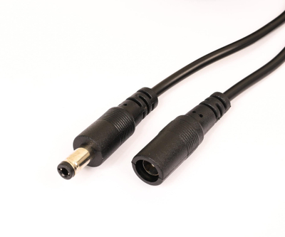 Kabllo energjie DC MITON KWG‑20DC, prizë 2.1 × 5.5 mm, e zezë