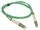 Kabllo optike Alantec FO Patch Cord, MM OM3, LC LC duplex, 2m, jeshile