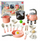 Set lodrash kuzhine Kitchen Set, 32 pjesë, plastik, rozë