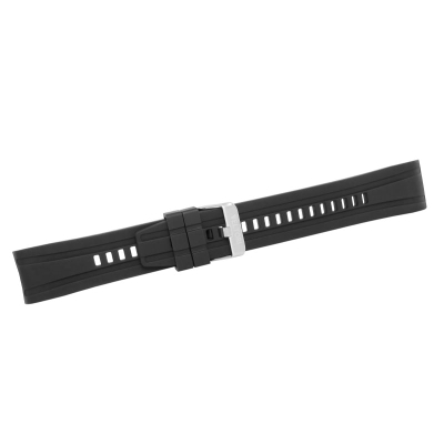 Паметна ременка за часовник Stabilus VELTORI VT150, 22mm, силикон, црна со сребрена