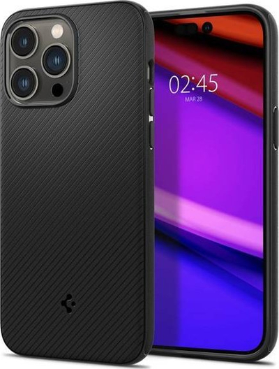Kuti mbrojtëse Spigen Mag Armor për iPhone 14 Pro, me MagSafe, matte e zezë
