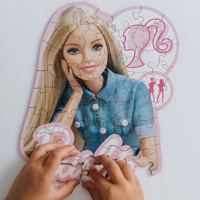 Puzzle druri Trefl Beautiful Barbie Wood Craft Junior, 50 copa, shumëngjyrësh