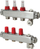 Kolektor ngrohjeje Danfoss Manifold SSM 088U0758, 8 dalje, inoks, ngjyrë argjendi