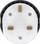 Adapter udhëtimi Blue Star GO TO UK, Type G, 13A, i bardhë