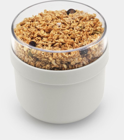 Enë mëngjesi Brabantia Make and Take Breakfast Bowl 0.5L, 0.5L, gri e çelët