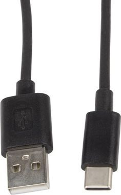 Кабел USB-C во USB-A 2.0, 1.8 m, црн