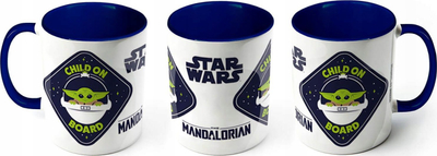 Filxhan Disney Star Wars The Mandalorian Child on Board, për çaj dhe kafe, me brendësi blu