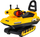 Играчка за јавање Tank ZDN.YD2002, со скриено нокширче, со синџирни тркала, жолта и црна