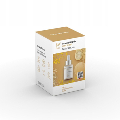 Serum fytyre InnovaGoods Rice Joyboost, 30 ml, për lëkurë, hidratues, për çdo lloj lëkure