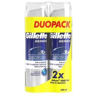 Xhel për rrojë Gillette Series Duopack 2 x 200 ml