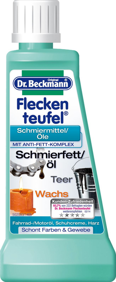 Heqës njollash Dr. Beckmann Stain Devil Lubricants & Oils, për vajra dhe yndyrë, 50ml
